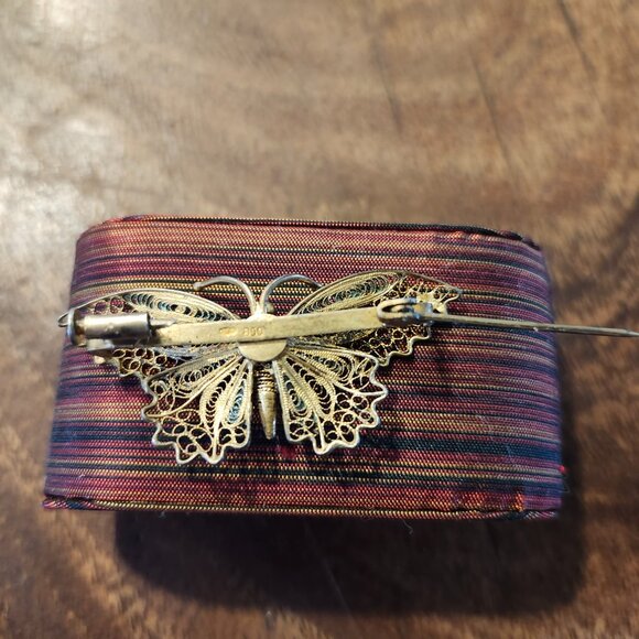 antique silver butterfly brooch - Picture 3 of 3